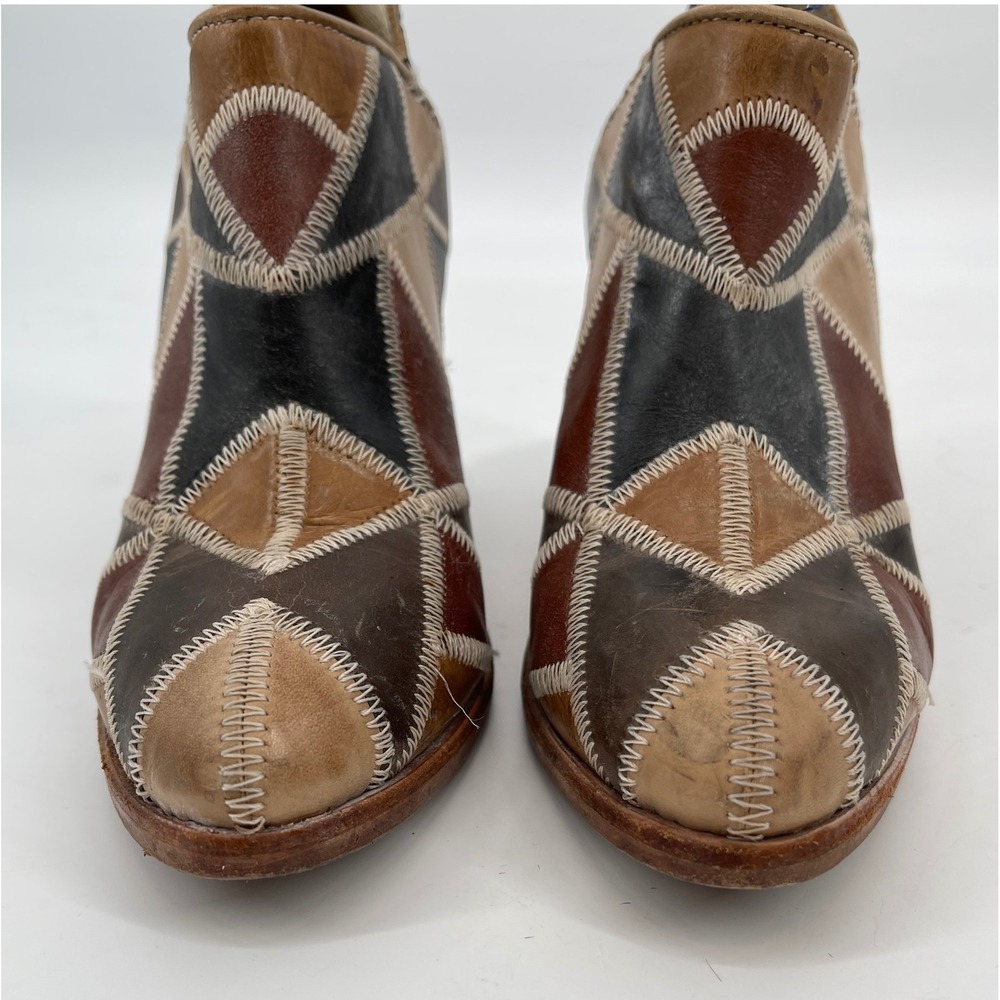 Freebird By Steven Multicolor Patchwork Ankle Boo… - image 4